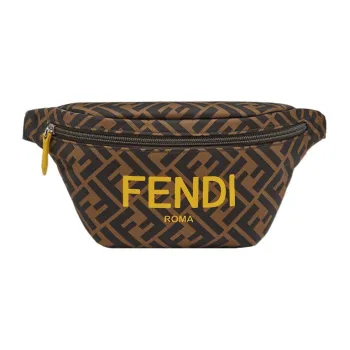 FENDI ROMA Nylon Crossbody Fanny Pack Kids' Multicolor