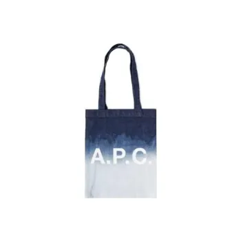 A.P.C Canvas Tote Bag Shopping Bag Canvas Bag Handbags Women's Blue/White