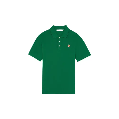 Maison Kitsune Polo Shirts Men Green