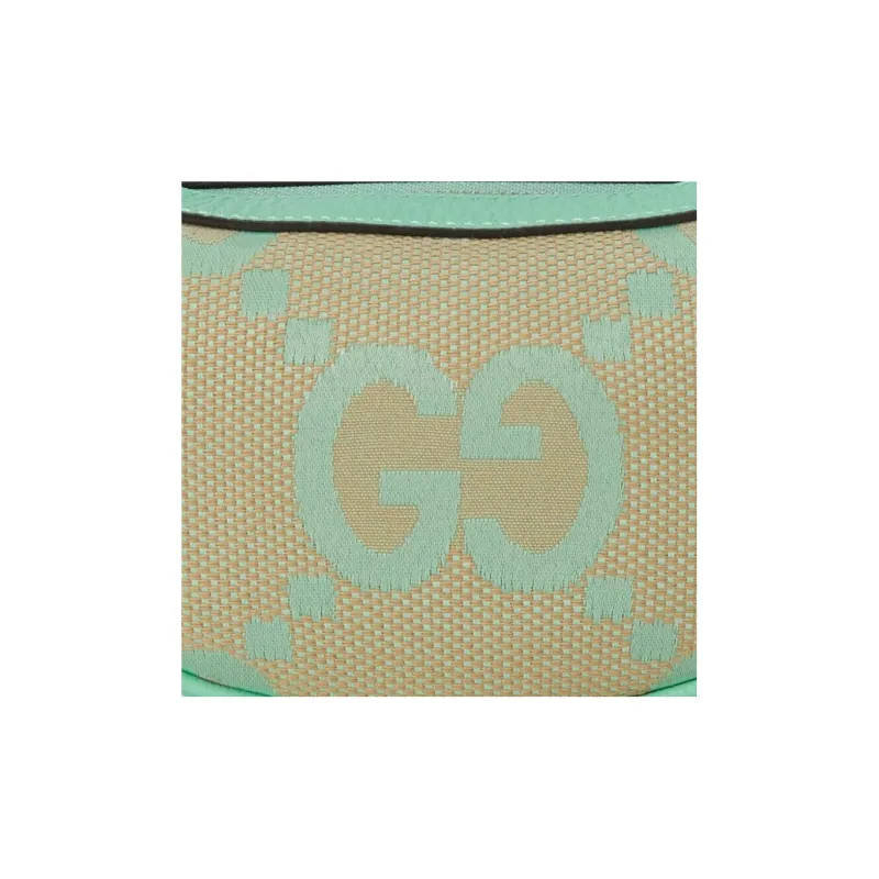 GUCCI Ophidia Canvas With Leather Shoulder Bag Handbag Shoulder Bag Women's Beige & Mint Green-7