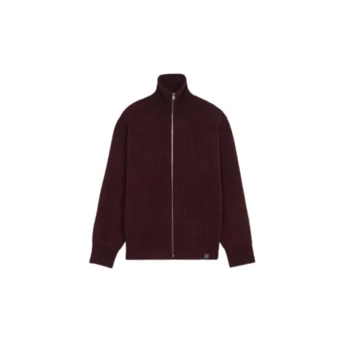 Maison Kitsune Sweaters Men Maroon