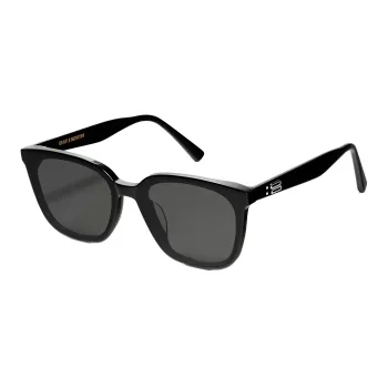 GENTLE MONSTER Plate Frame Square Sunglasses Unisex Black
