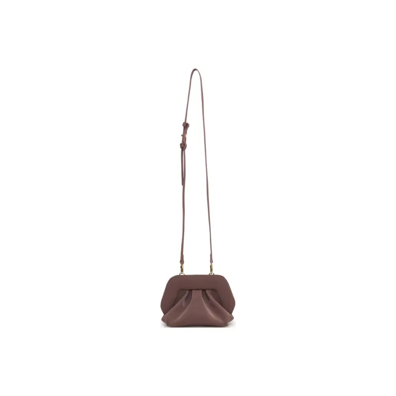 THEMOIRE GEA Satin One Shoulder Crossbody Clutches Regular Women's Taupe-1