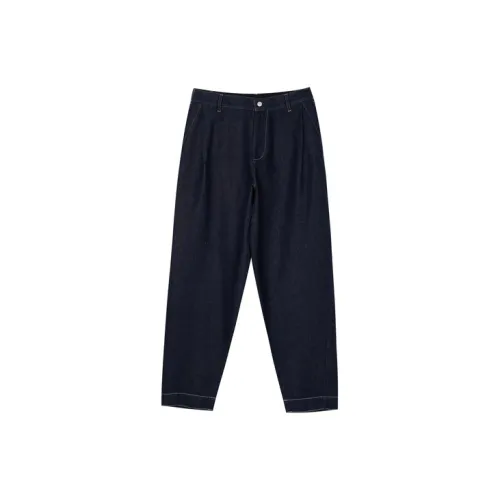 CROQUIS Casual Pants Men 417 Mix Navy Blue