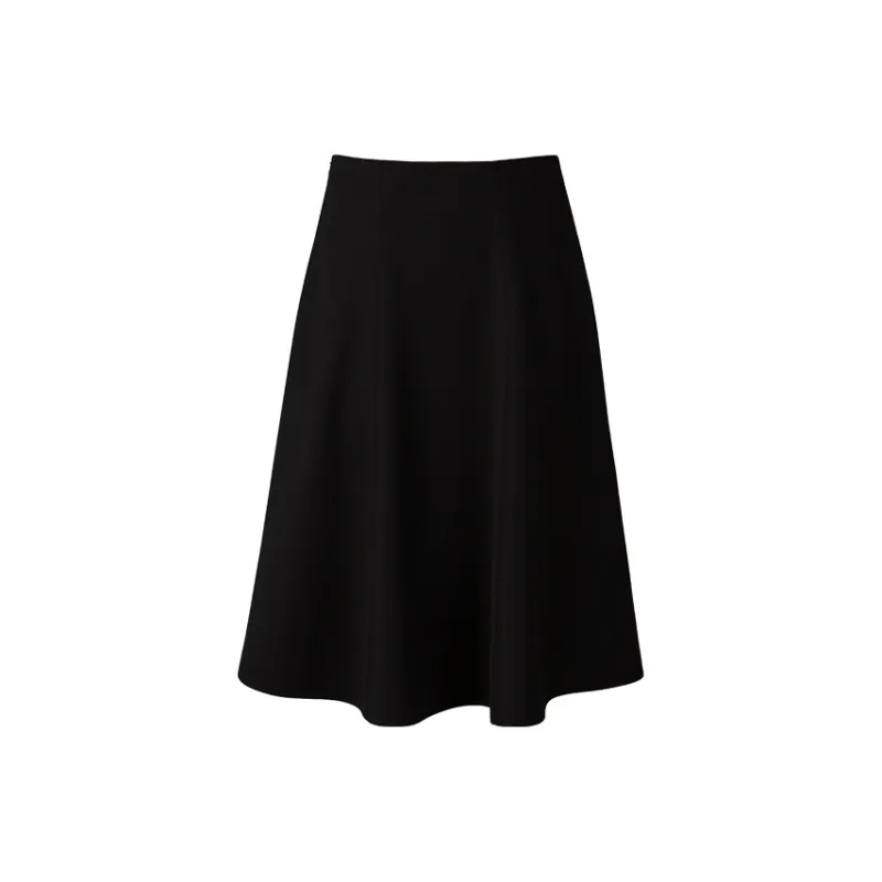 CLEANFLOW Casual Long Skirts Women's Black-1