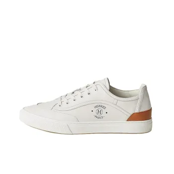 HERMES Get Low Top Stylish Skateboarding Shoes Men's White