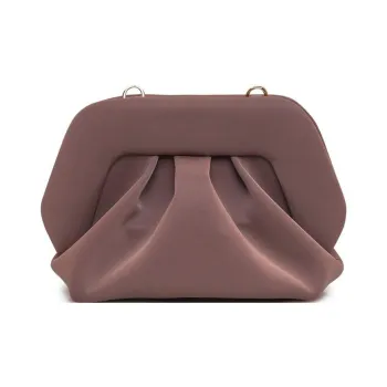 THEMOIRE GEA Satin One Shoulder Crossbody Clutches Regular Women's Taupe