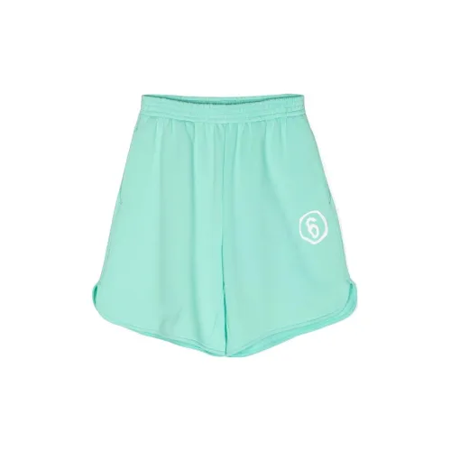 MM6 Maison Margiela Casual Shorts Kids Aqua Green