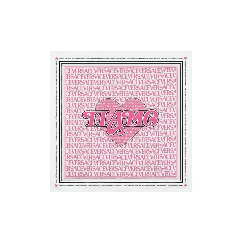 VERSACE Silk Scarf Women's Pink-0