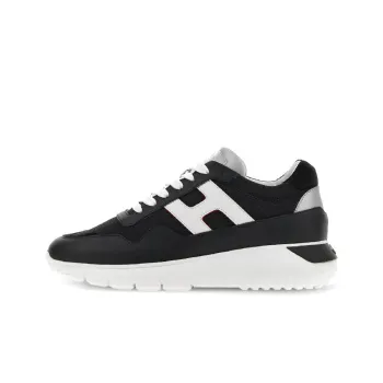 HOGAN Interactive³ Abrasion Resistant Low Top Sports Casual Shoes Men's Black