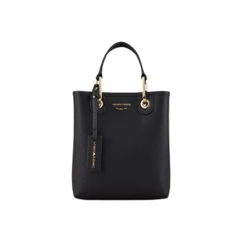 EMPORIO ARMANI Polyester Tote Bag Shopping Bag Shoulder Bag Crossbody Bag Handbags Women's Black