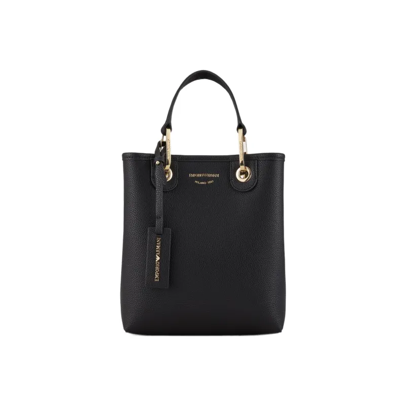 EMPORIO ARMANI Polyester Tote Bag Shopping Bag Shoulder Bag Crossbody Bag Handbags Women's Black-0