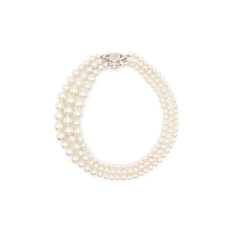 Vivienne Westwood Orb detail Pearl Necklace-0