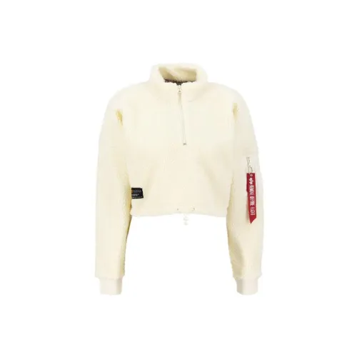 Alpha Industries Sweatshirts Women's Ecru