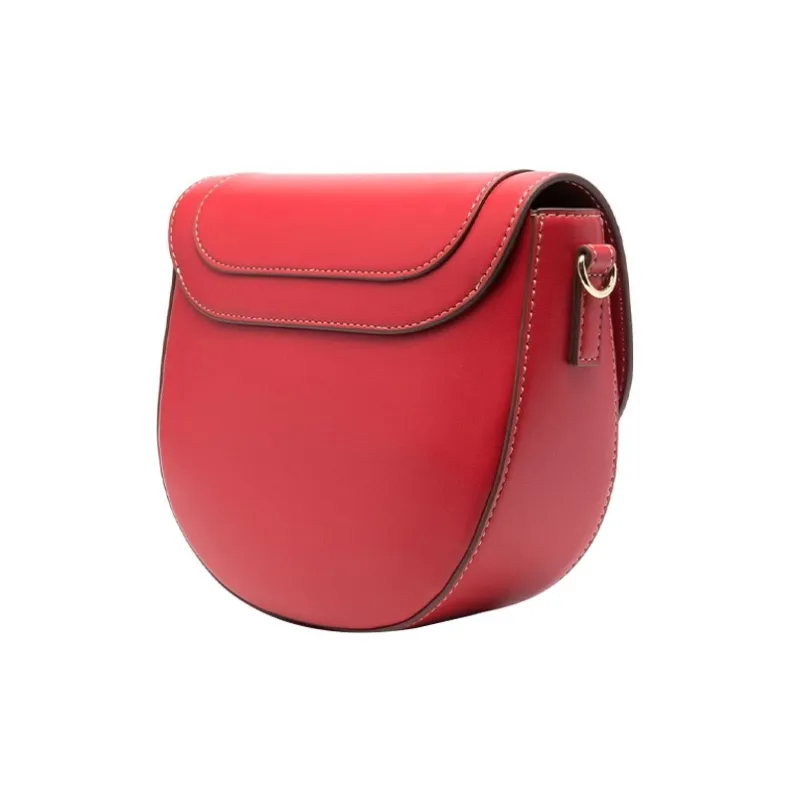 LOVE MOSCHINO Polyurethane Shoulder Bag Crossbody Bag Women's Red-1