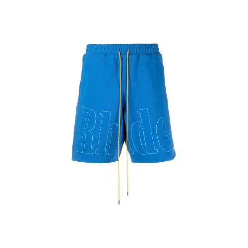 RHUDE Casual Shorts Men Blue