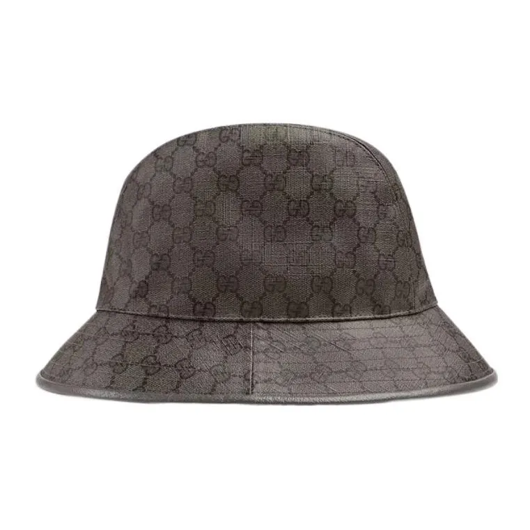 GUCCI Cotton Polyester Cow Leather Bucket Hats Unisex-2