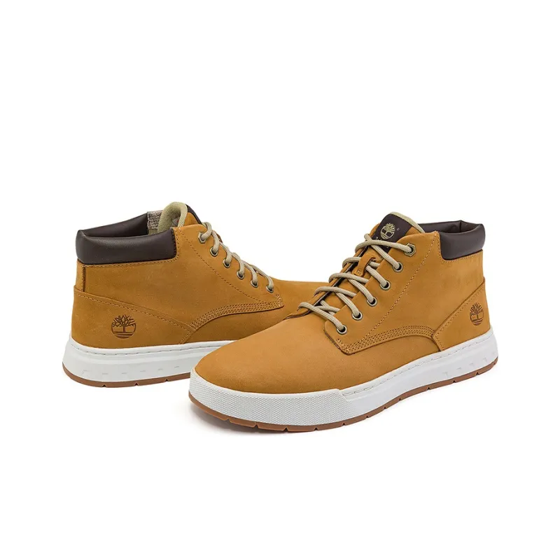 Timberland Maple Grove Wide Fit Leather Chukka Boots 'Wheat'-4