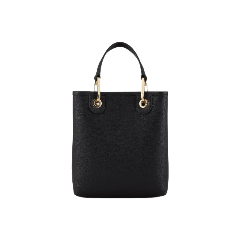 EMPORIO ARMANI Polyester Tote Bag Shopping Bag Shoulder Bag Crossbody Bag Handbags Women's Black-2