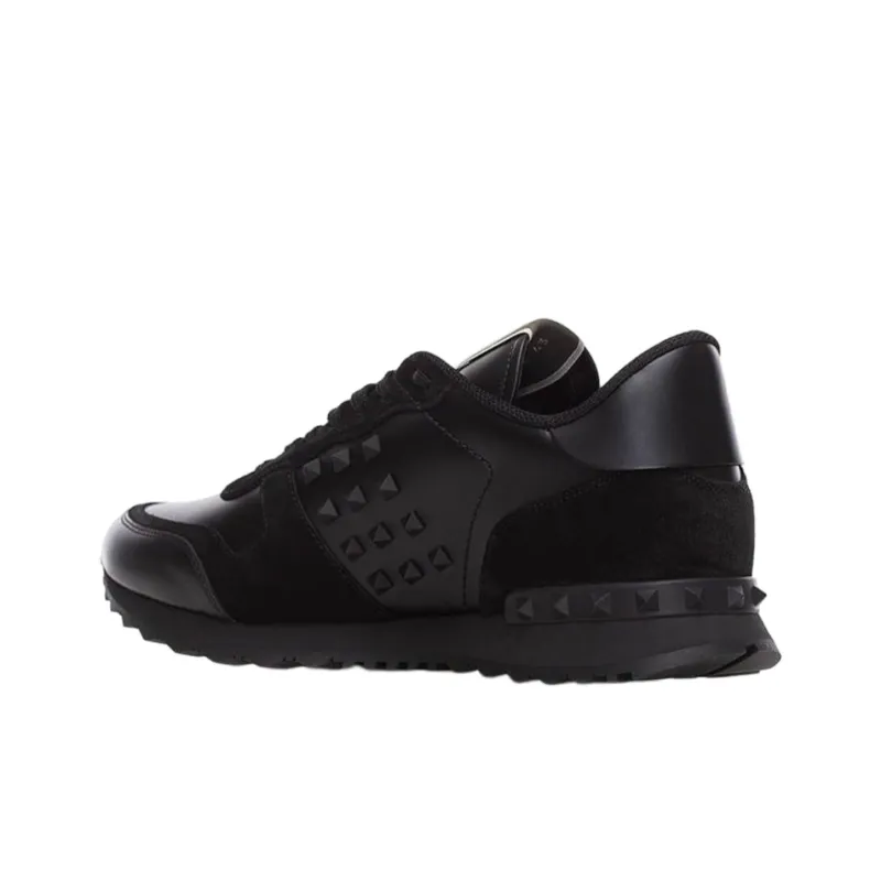 Valentino Garavani Rockstud Lace Up Sneakers-3
