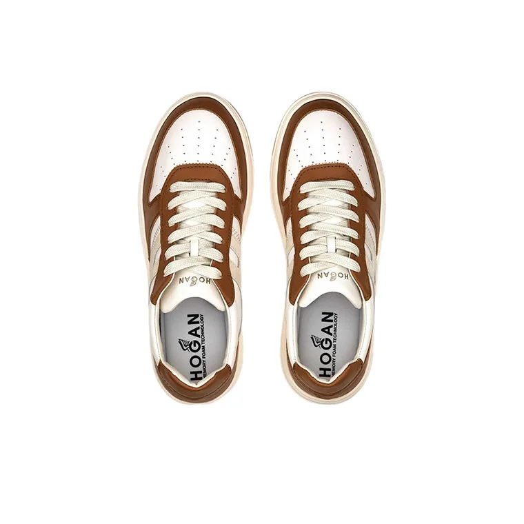 HOGAN H630 Two-Tone Lace-Up Sneakers-3