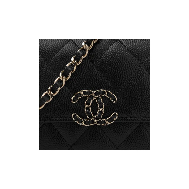 CHANEL Grain Embossed Cow Leather Flap Bag, Shoulder Bag, Crossbody Bag, Handbag Women's Black-4
