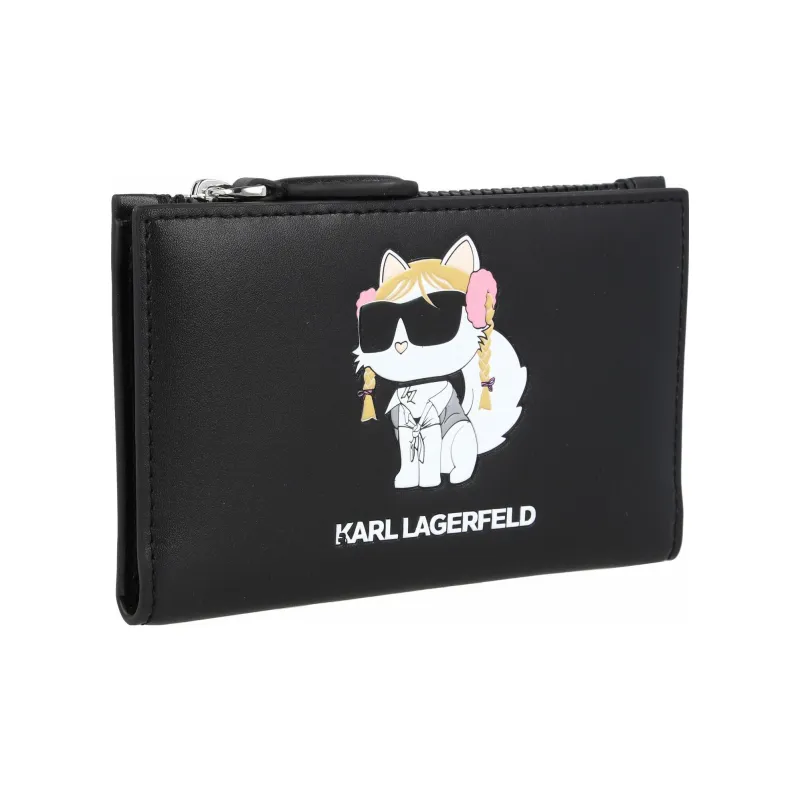 KARL LAGERFELD Polyurethane Wallet Women's Black-1