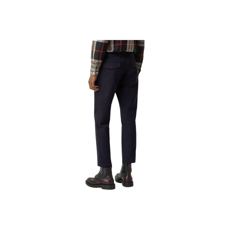 Burberry Casual Pants Men's Dark Marine Blue-1