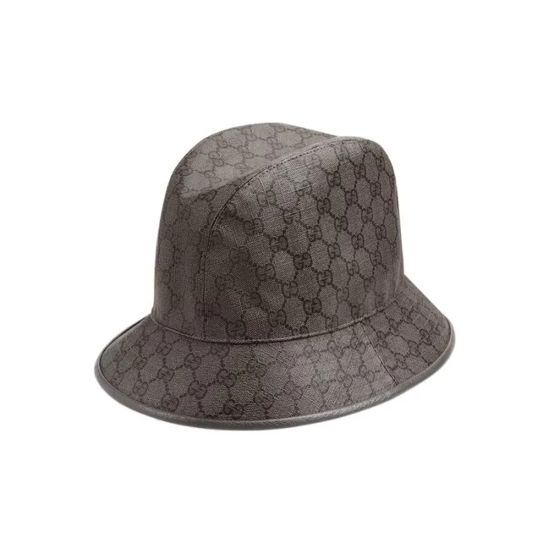 GUCCI Cotton Polyester Cow Leather Bucket Hats Unisex-3