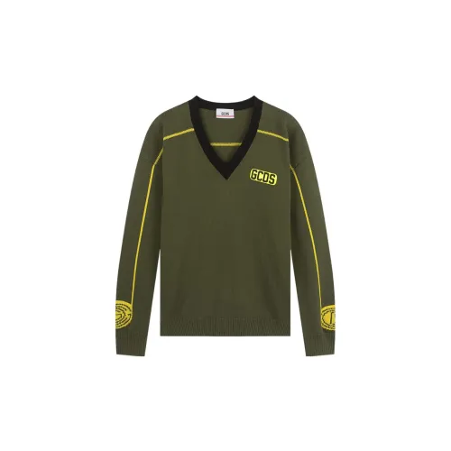 GCDS Sweaters Men Army Green