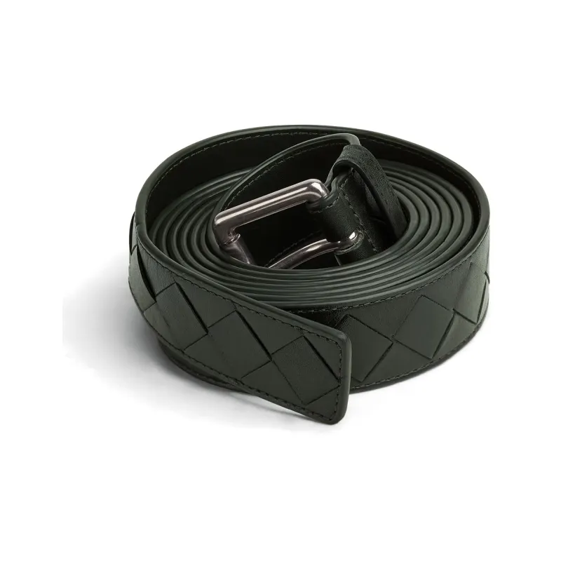 Bottega Veneta Signature Weave Buckle Belt-1