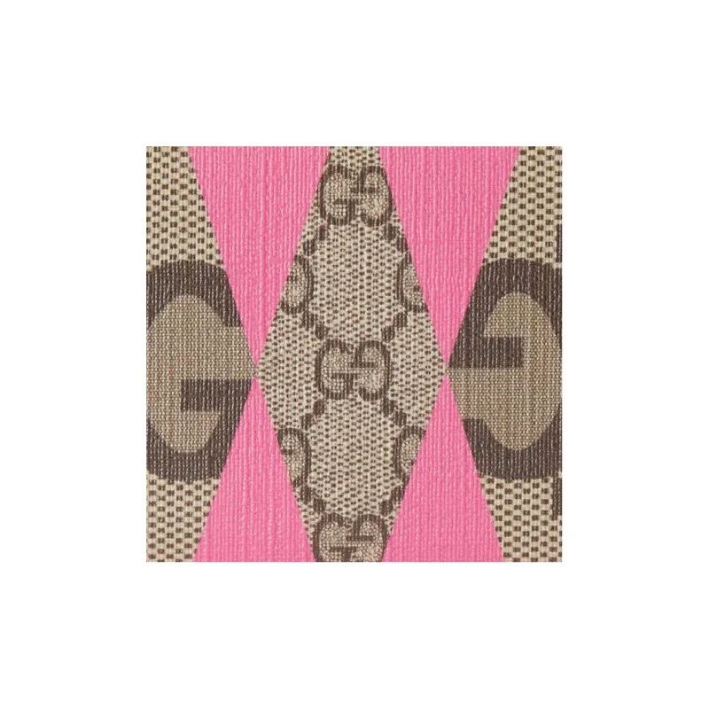 GUCCI Canvas With Leather Trim Wallet Men's Multicolor-4