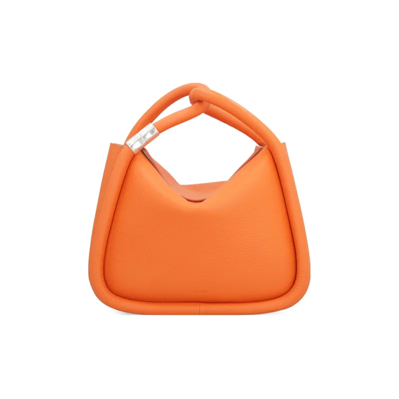 BOYY Litchi Grain Calfskin Shoulder Bag, Crossbody Bag, Handbag Women's Orange-1