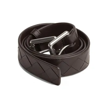 Bottega Veneta Woven Fashion Belt Men's Brown