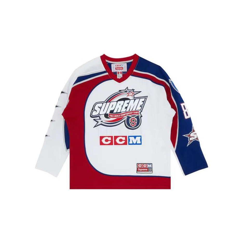 Supreme long sleeve outlet hockey jersey