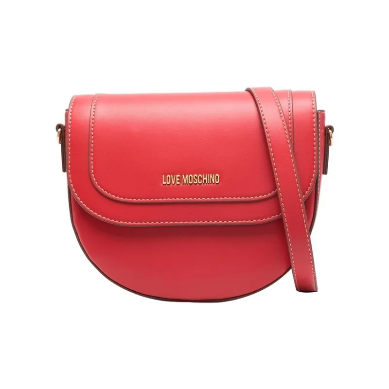 LOVE MOSCHINO Polyurethane Shoulder Bag Crossbody Bag Women's Red-0