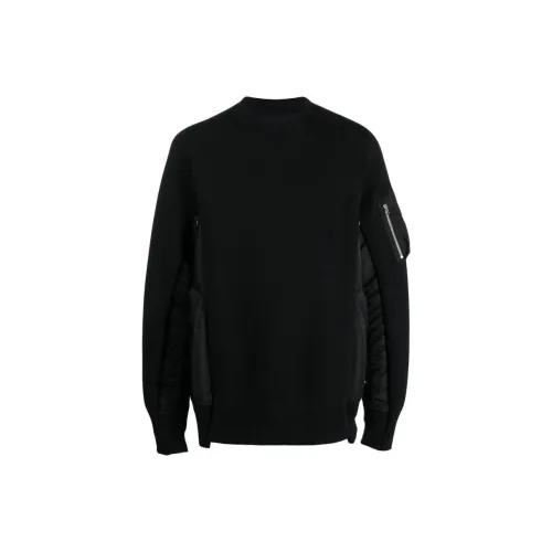 Sacai Sponge Panelled Twill Sweatshirt