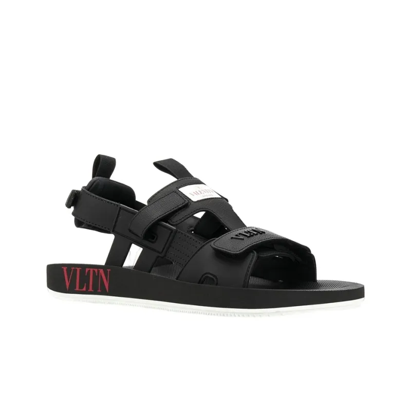 Valentino Beach Sandals Men's Black-2