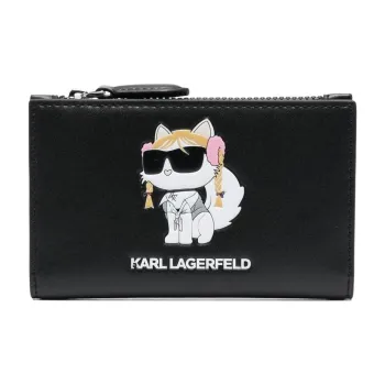 KARL LAGERFELD Polyurethane Wallet Women's Black