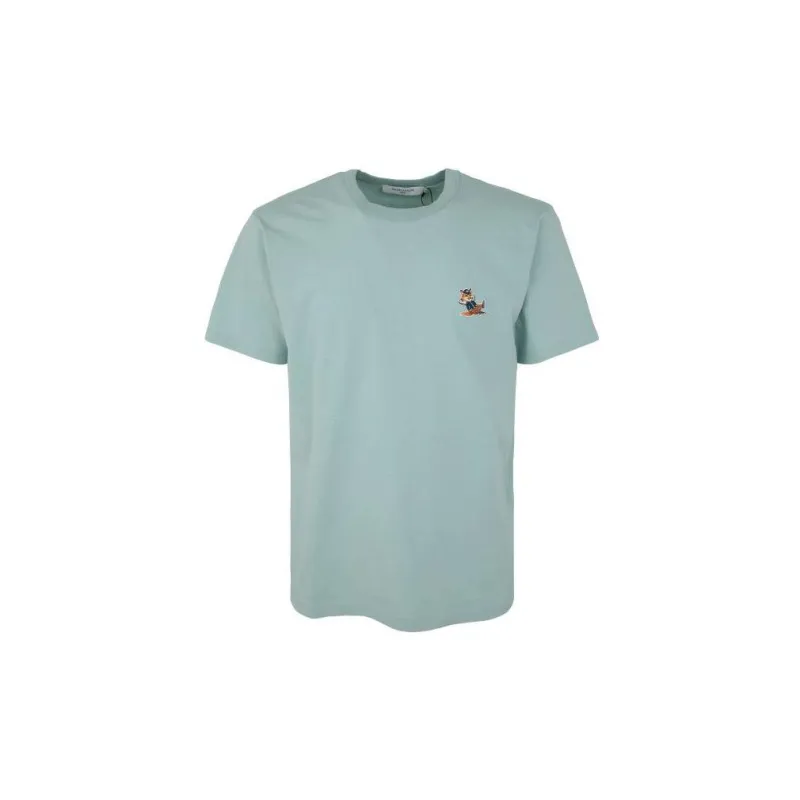 Maison Kitsune Crewneck Short Sleeved T Shirt-0