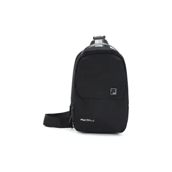 FILA Fabric Gym Bag Sling Bag Shoulder Bag Crossbody Bag Regular Unisex Black