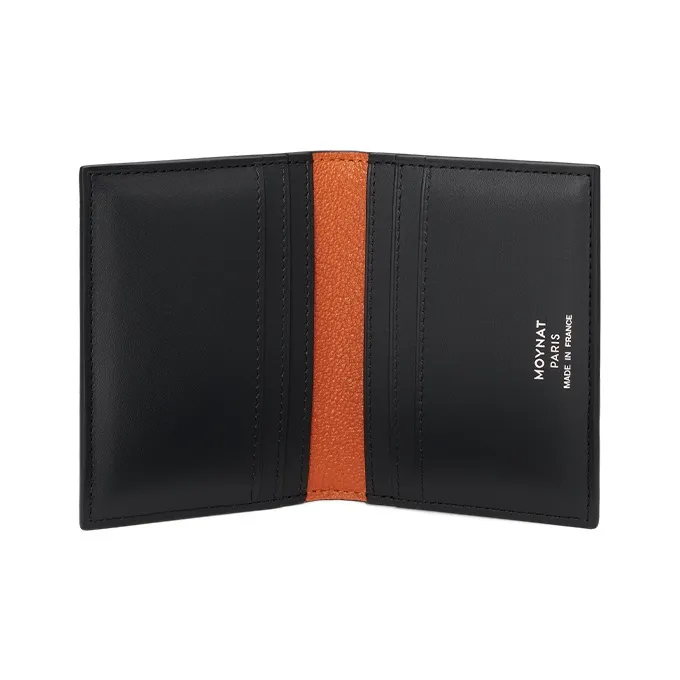 Moynat Canvas 1920 Canvas And Striped Velvet Print Card Holder Men's Black-1