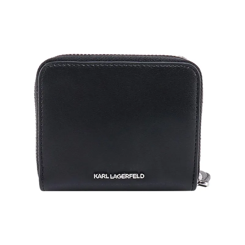 KARL LAGERFELD Leather Wallet Women's Black-2