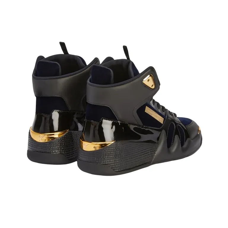Giuseppe Zanotti/GZ Talon High Top Stylish Skateboarding Shoes Men's Black-3
