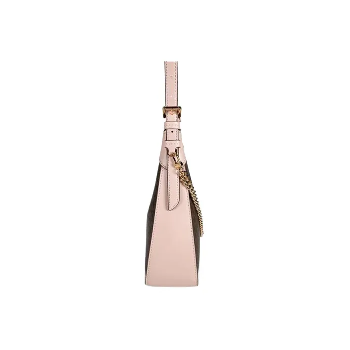 MICHAEL KORS Cow Leather Portable Crossbody Bag, Shoulder Bag Trumpets Women's Brown/Pink-3