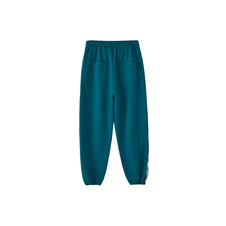 YOSHIYOYI Knitted Sweatpants Unisex Dark Green-1