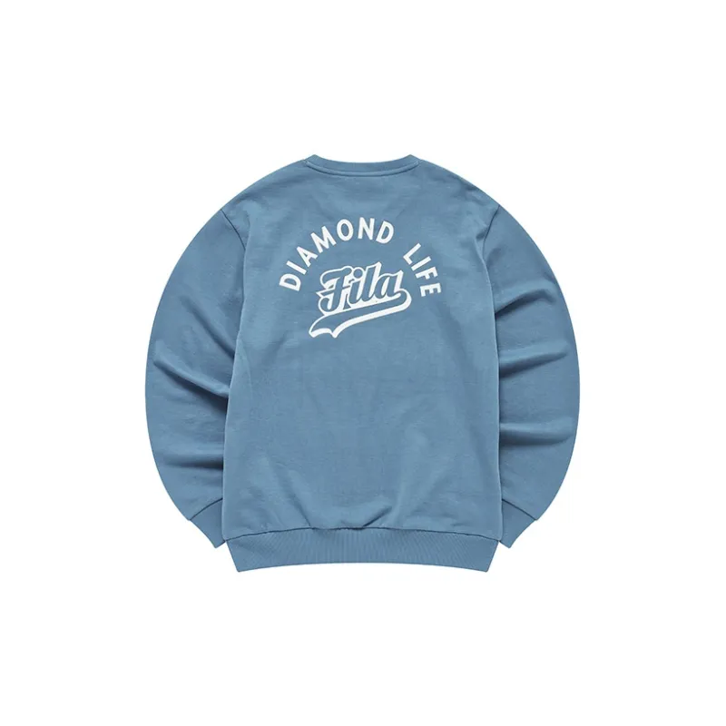 FILA FUSION BASEBALL Series Sweatshirt Men's Elsa Blue-1
