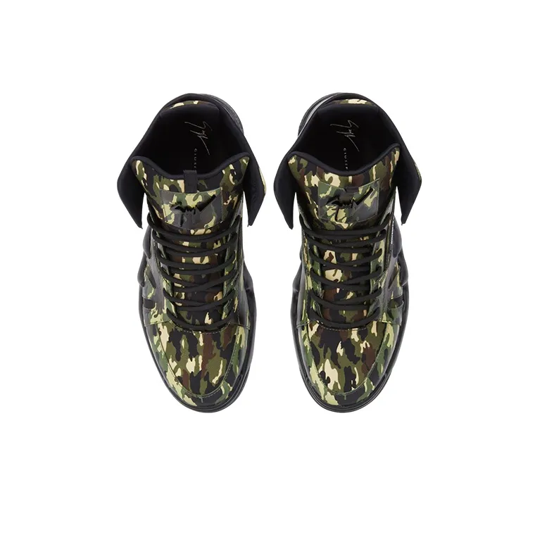 Giuseppe Zanotti Talon Camouflage High top Sneakers-3