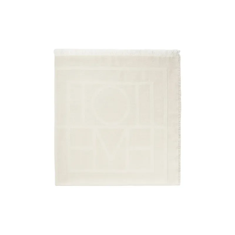 TOTEME Fringed Logo-jacquard Scarf-0