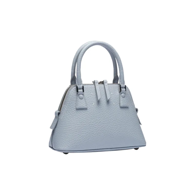 Maison Margiela Cow Leather Shoulder Bag, Crossbody Bag, Handbag Women's Light Blue-2